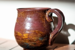 MAROON MUG , 2017, stoneware clay, 5 in.