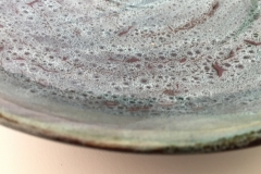 BLUE PLATE , 2017, stoneware clay, 12 in.