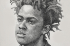 JEFFERY, 2017, graphite, 20 by 24in.