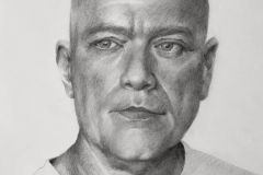 JOE, 2017, graphite, 20 by 24in.