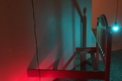 SEPARATED, 2019, Mixed media installation, 8 by 8 by 8 ft.
