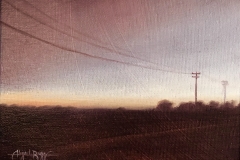 THE DRIVE, 2017, oil paint, 8 by 5in.