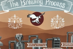 LONE EAGLE BREWERY, 2017, wall paint, 22 by 8ft.