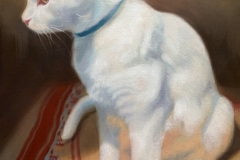 CAT, 2021, oil paint, 16 by 20 in.