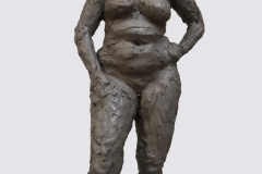 LENA , 2019, stoneware clay, 10 by 36 by 6in.