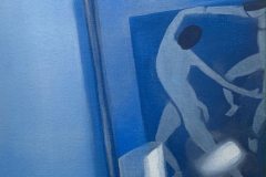 BLUE 3, 2021, oil paint, 10 by 8 in.