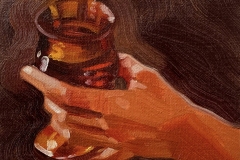 Light Study 1, 2021 oil piant, 4 by 5 in.