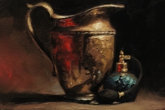 REFLECTED, 2018, oil paint, 14 by 11in.